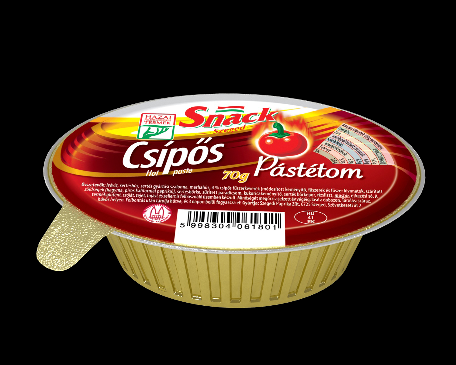 Snack Csípős pástétom 75g